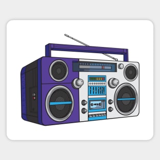 Boombox (Platinum + Blue-Magenta Violet Colorway) Analog / Music Magnet